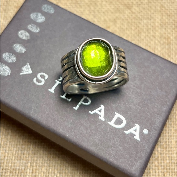 Silpada Green Statement Ring - Picture 2 of 16